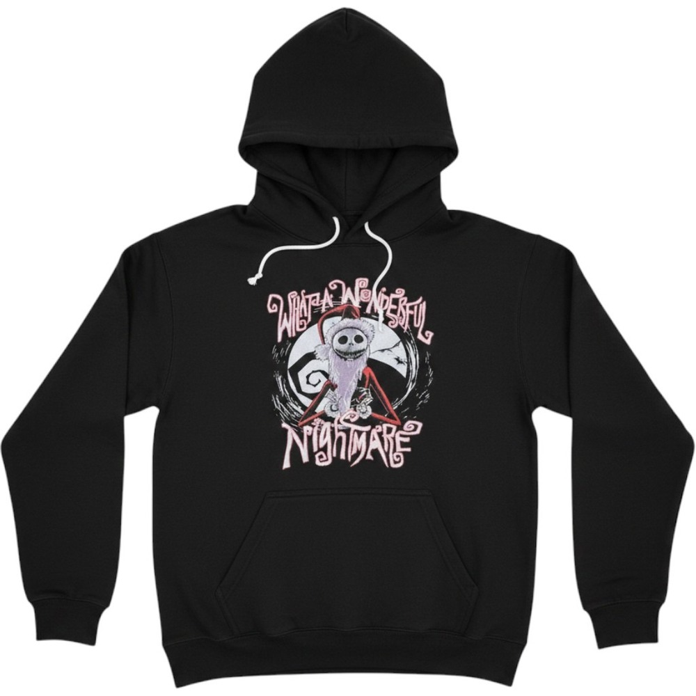 Disney Nightmare Before Christmas Jack Skellington Hoodie Black Sandy Claws‎ M